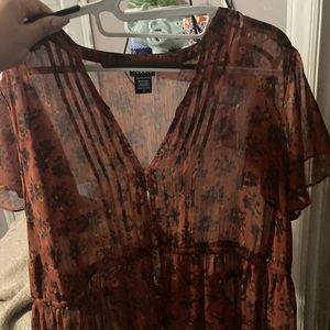 Torrid-Sheer long Dress/shirt